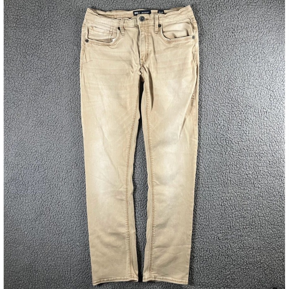 BKE Jake Straight Leg Jeans Mens 32x32 Tan Khaki